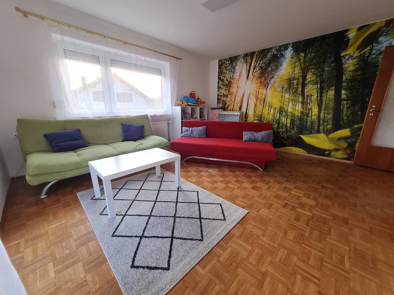 Ganze Wohnung, Apartment 'Fewo Lusen bis 6 Personen, Bergblick' mit Terrasse & privatem Garten in Frauenau, Ostbayern