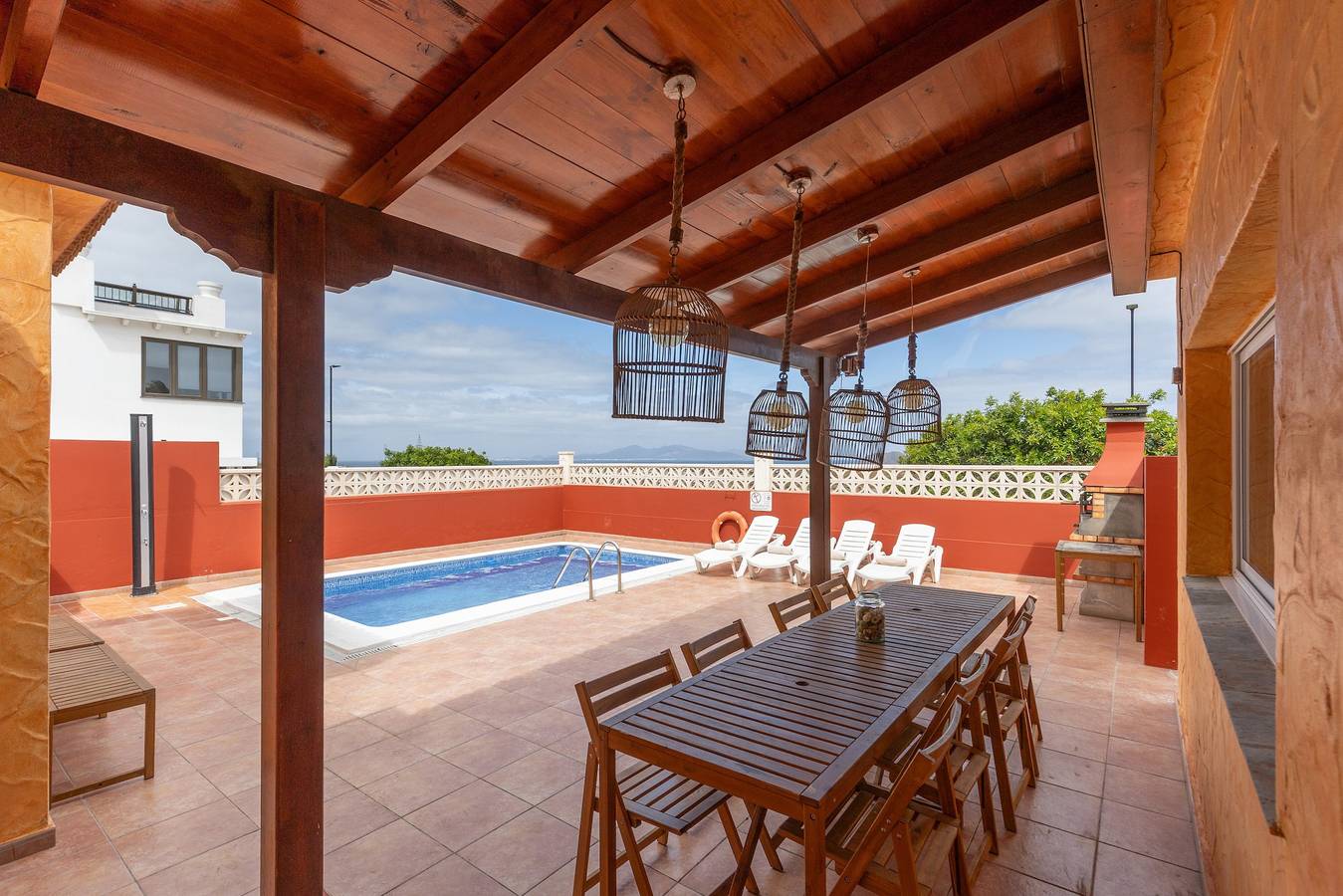 Ferienvilla 'Atlantic Ocean Private Pool' mit Meerblick und Wlan in Geafond, La Oliva