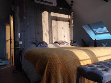 Chambre d’hôte pour 2 personnes, avec jardin ainsi que vue et balcon à Boeschepe