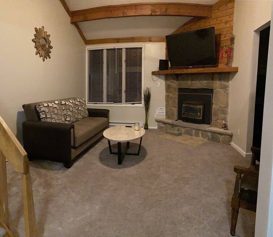 Mountain gateway in the beautiful Lake Harmony in Hickory Run State Park