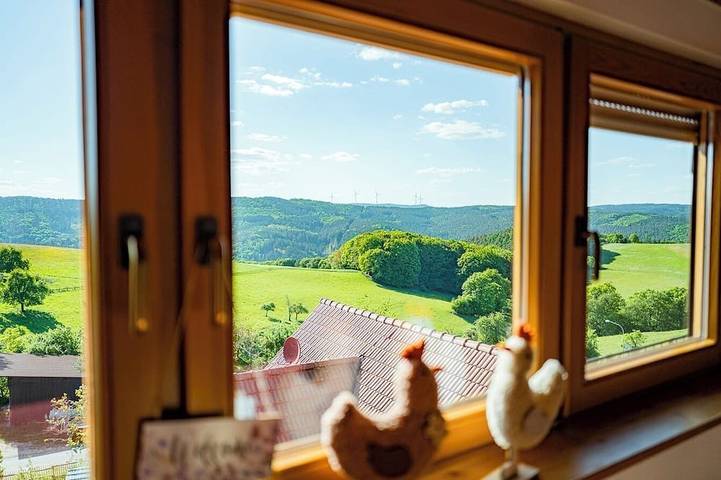 Ferienwohnung für 6 Personen, mit Garten und Pool in Rothenberg