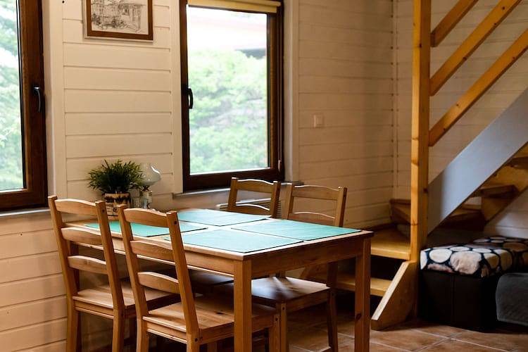 Ferienhaus mit Kamin und großer Terrasse in Kopalino, powiat wejherowski