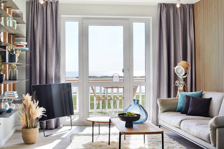 Ferienwohnung für 4 Personen, mit Balkon und Sauna sowie Ausblick - 1