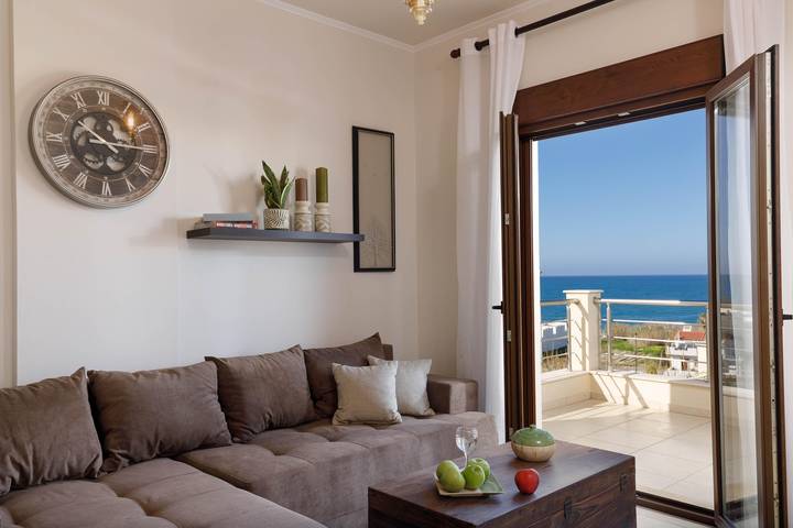 Ganze Wohnung, Ferienwohnung für 6 Personen mit Balkon in Rethymno und Umgebung