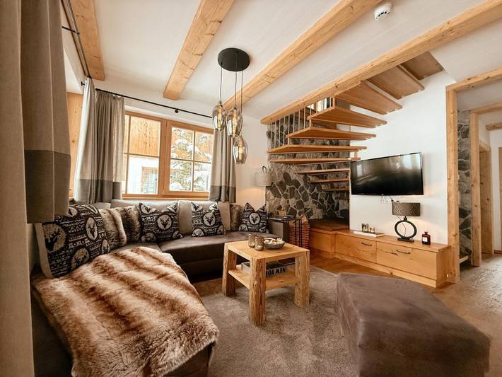 Chalet für 8 Personen, mit Sauna und Balkon sowie Pool und Garten in Wagrain - 3