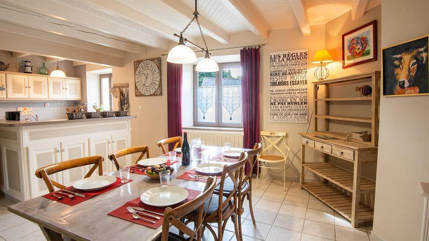 Gîte pour 6 personnes, avec jardin et terrasse