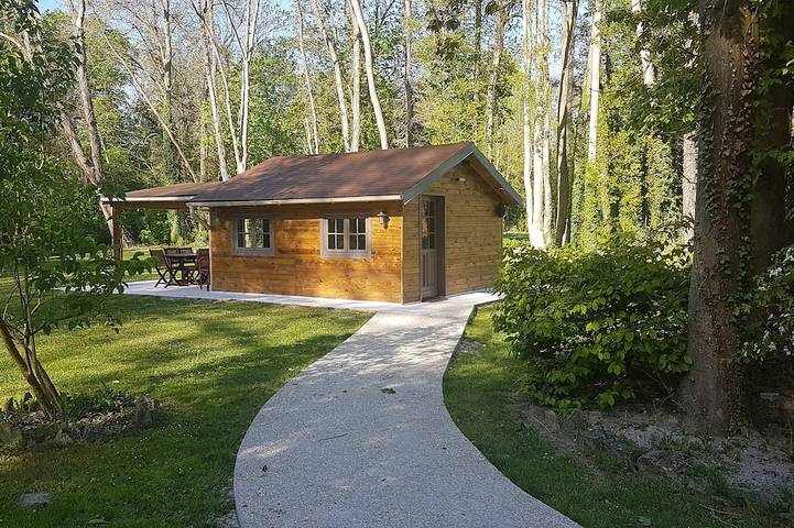 Chalet pour 2 personnes, avec Terrasse et Jardin