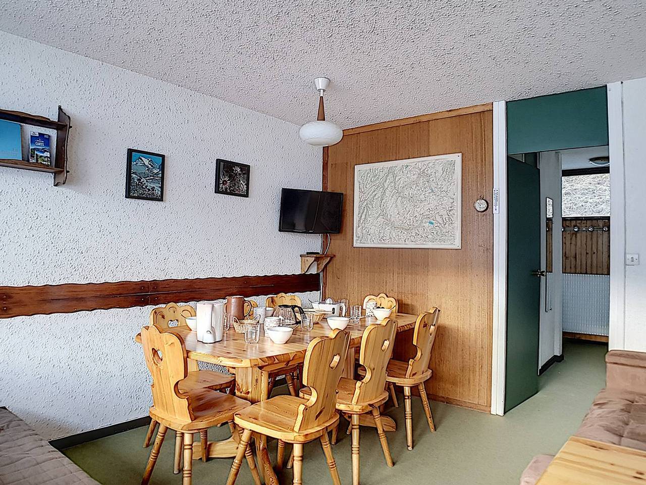 Ganze Wohnung, 3-Zimmer-Wohnung, Ski-in/Ski-out, Balkon, 8 Pers in Les Menuires, Saint-Martin-de-Belleville