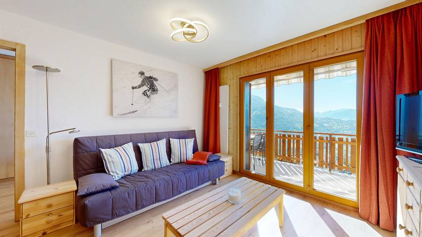 Appartement entier, Hortensia H 022 - View apartment 4 pers in Veysonnaz, Alpes valaisannes