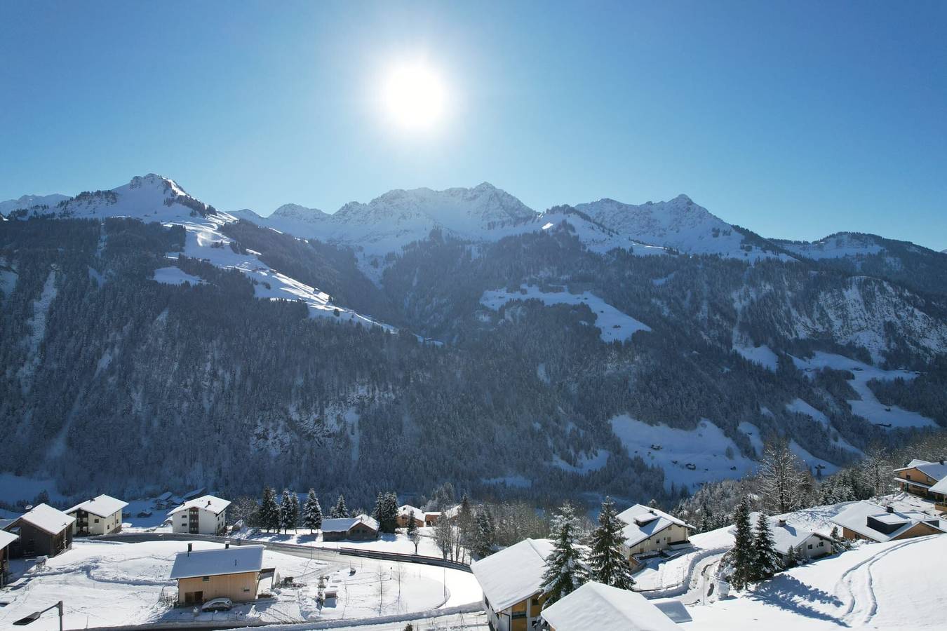 Ganze Wohnung, Apartment 'Hus Obergrecht' mit Bergblick, Balkon und Wlan in Fontanella, Bezirk Bludenz