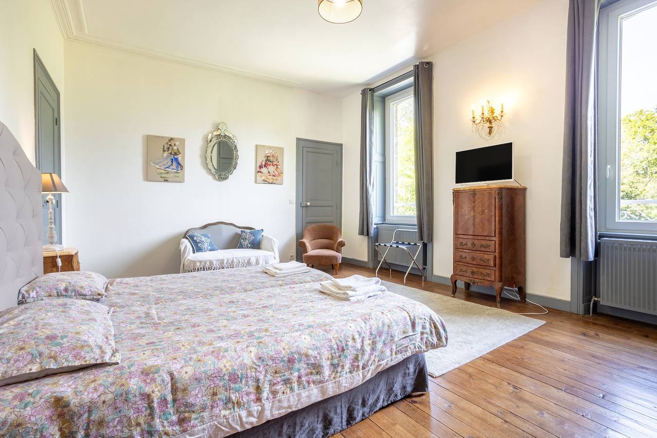 Gästezimmer Anne de Bretagne mit Parkblick in Pont-l'Abbé, Quimper und Umgebung