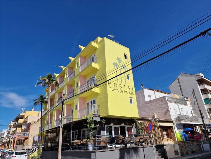 Casa de huéspuedes para 3 personas, con Balcón además de Terraza y Vistas en Platja de Palma