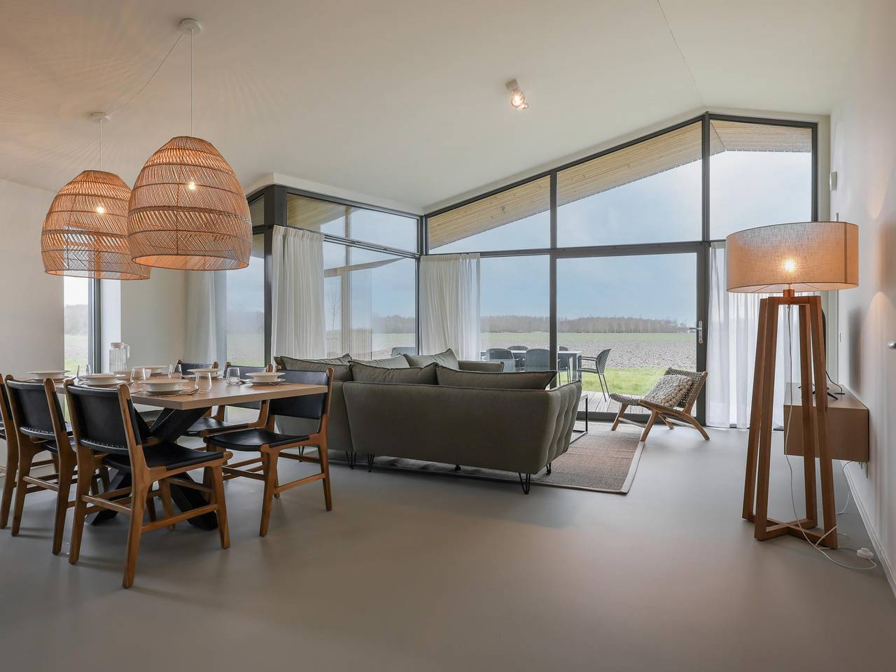 Freistehendes Naturhaus zwischen Feldern in Wissenkerke, Zeeuwse Kust