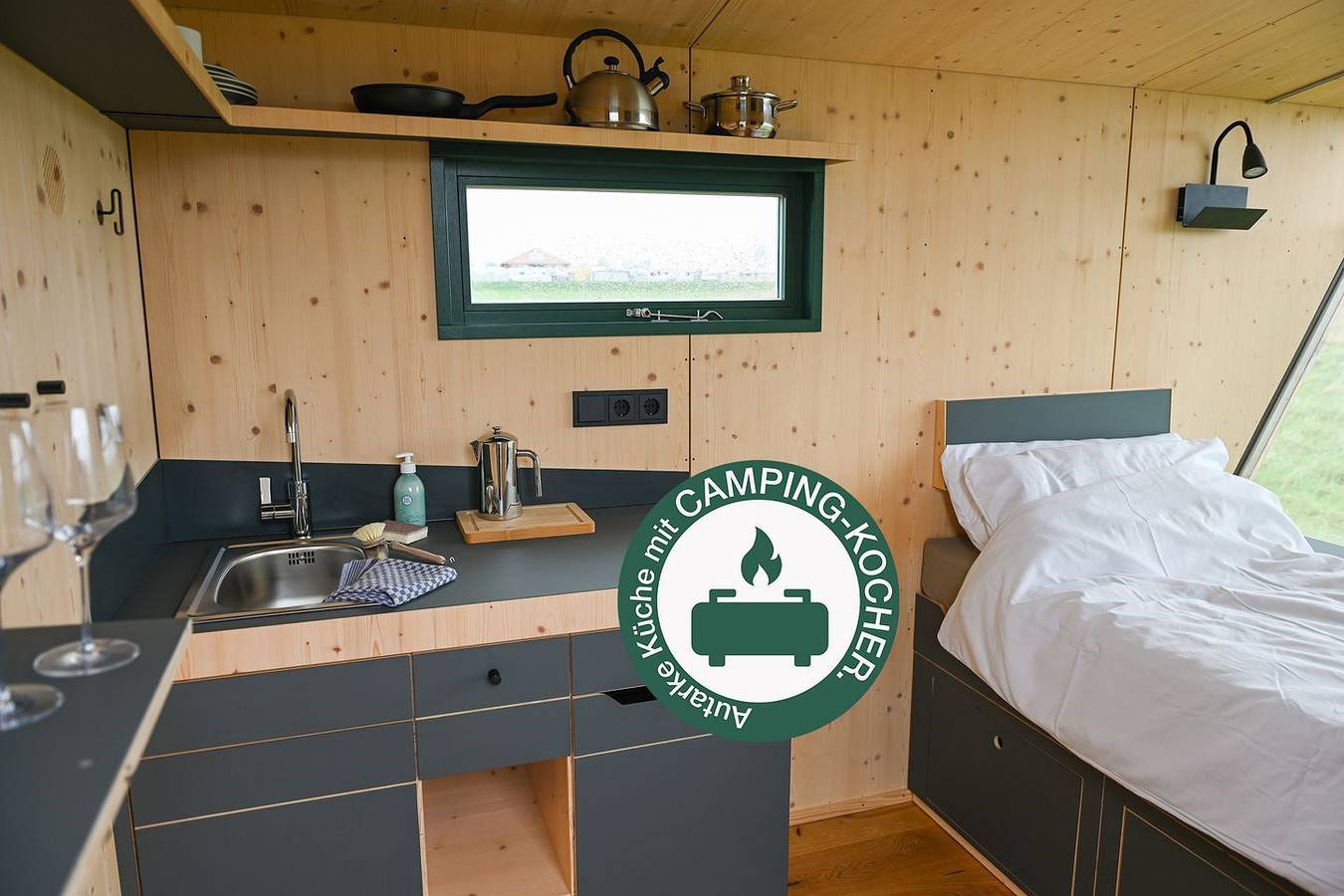 Nachhaltiges Sleep Space Off-Grid von Green Tiny Houses mit Nordseeblick in Badestrand Schillig, Wangerland
