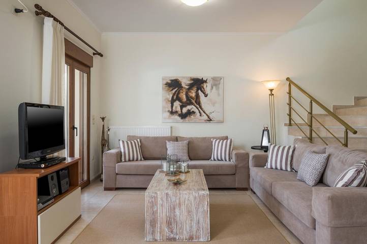 Villa für 6 Personen, mit Seeblick und Garten sowie Pool, kinderfreundlich in Chania und Umgebung - 4