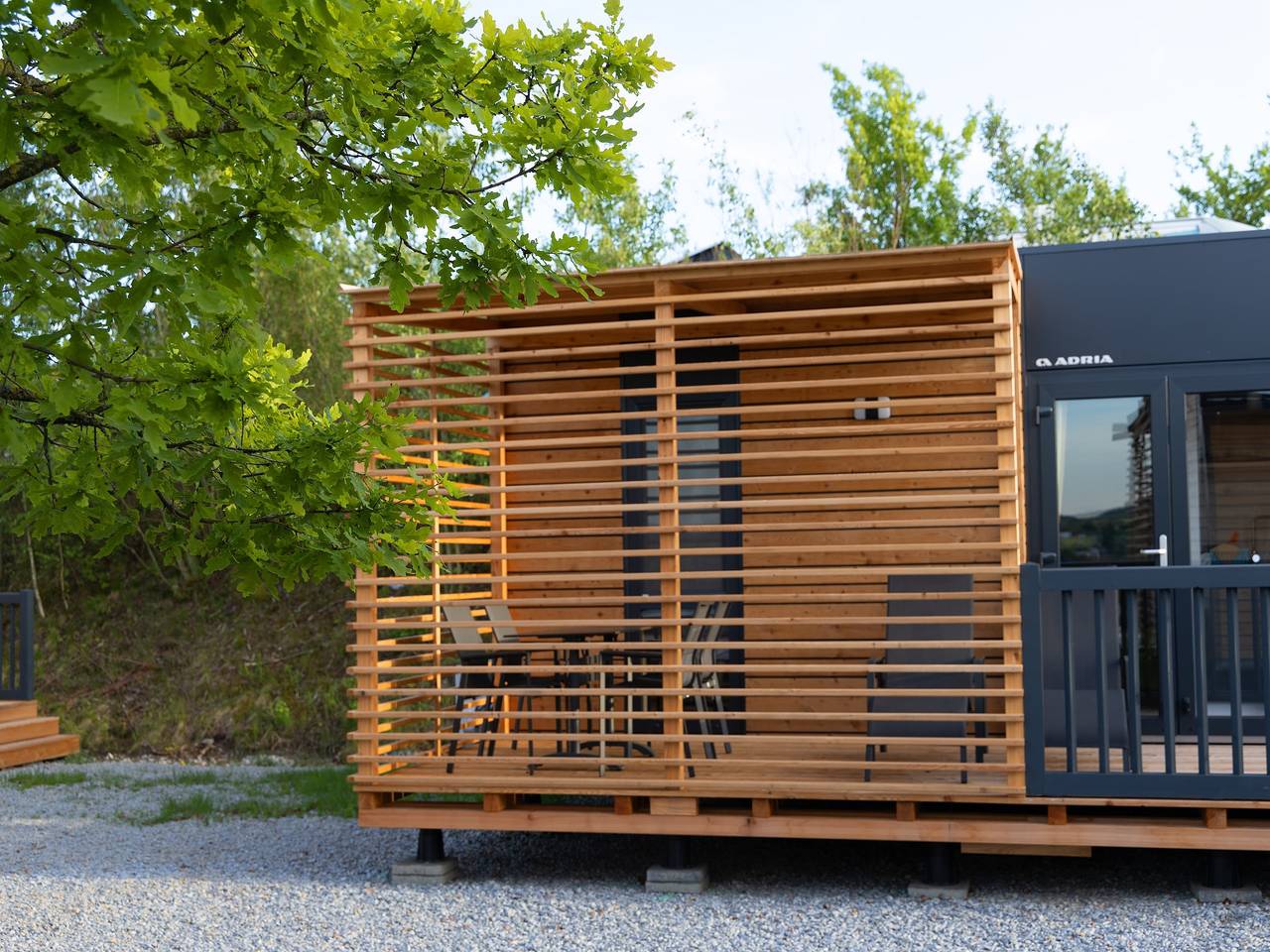 Mobilehome auf dem Vital Camp Bayerbach in Bayerbach, Ostbayern