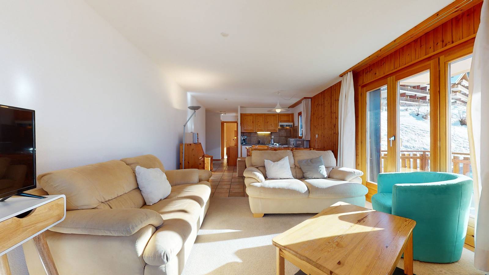 Ganze Wohnung, Crêtes X1 023 - Sunny apartment 5 pers in Veysonnaz, Walliser Alpen