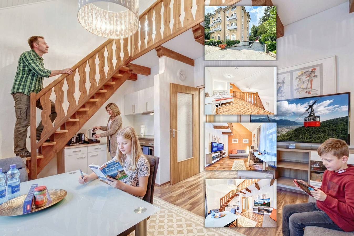 Apartamento entero, Apartamento tipo galería junto al Kurgarten real con vistas a la montaña in Bad Reichenhall, Alpes de Berchtesgaden