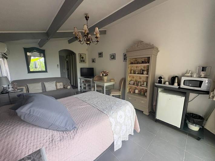 Gîte pour 4 personnes, avec jardin ainsi que vue et piscine à Pougnadoresse - 3