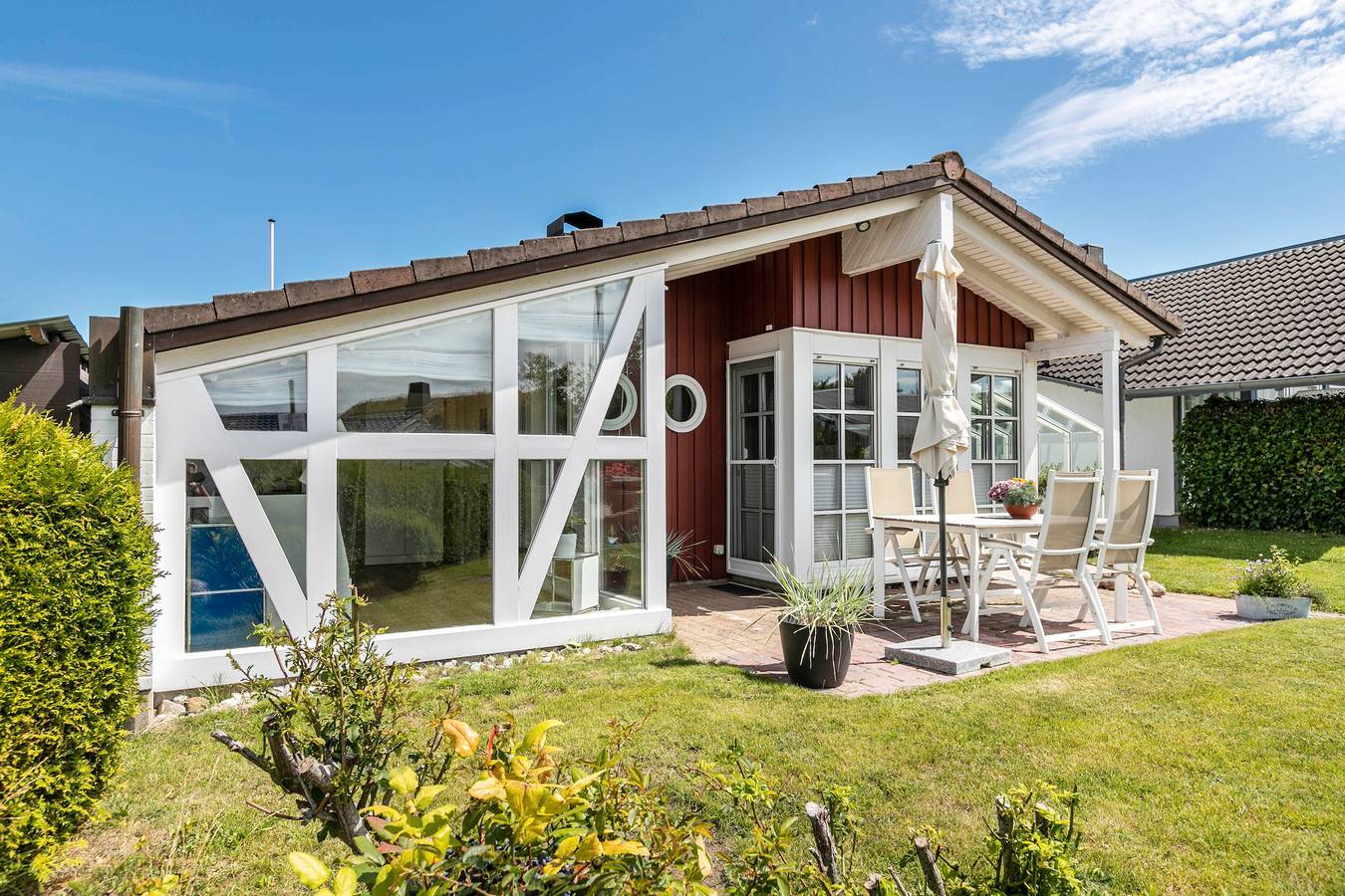 Ferienhaus 'Die Sieben' mit Seeblick, Gemeinschaftsterrasse und Wi-Fi in Rückeberg, Kappeln