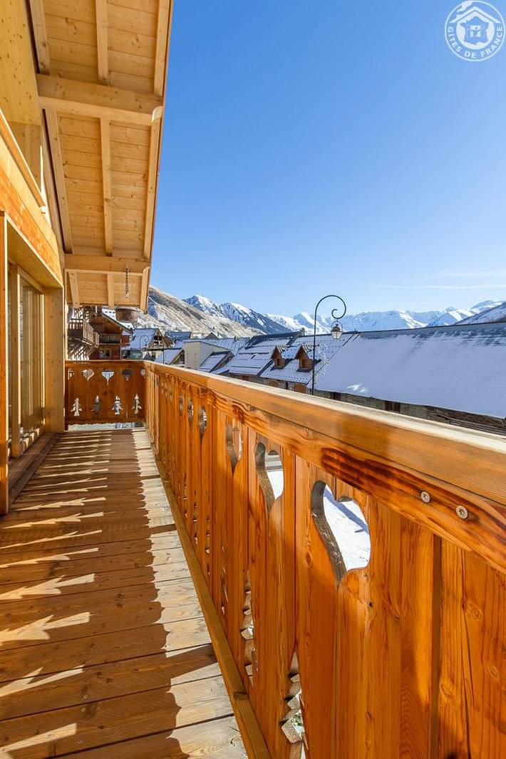 Gîte für 11 Personen, mit Terrasse und Balkon/Terrasse in Französische Alpen - 3