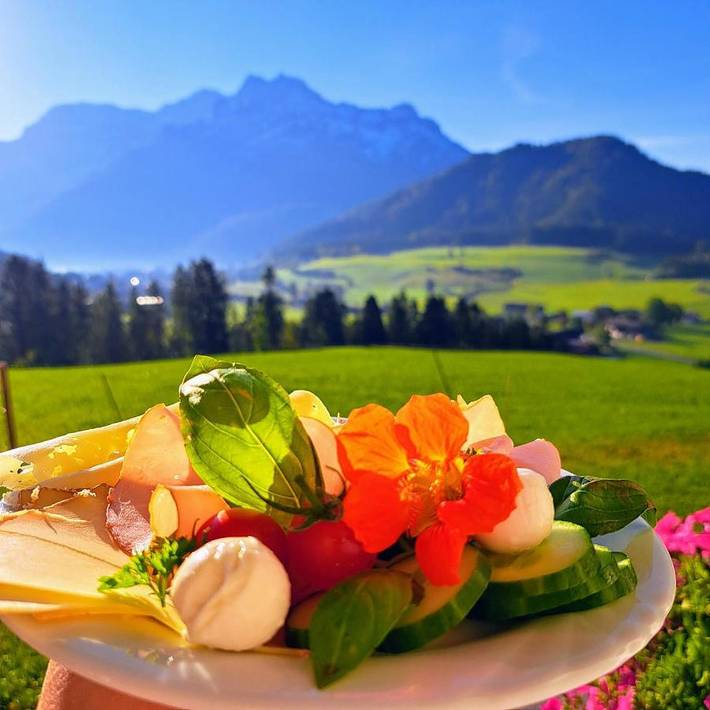 Privatzimmer für 2 Personen, mit Ausblick und Balkon sowie Garten in Waidring - 2