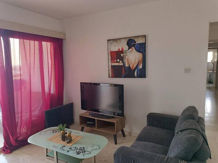 Apartament wakacyjny dla 2 osób, z balkon i widok w Larnaka