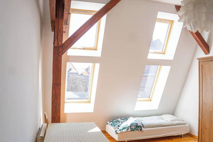 Ganze Wohnung, Retro Apartment mit Holzakzenten in Stettin, Ostsee Vorpommern