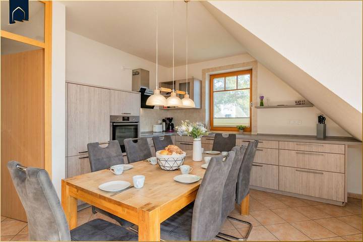 Ferienwohnung für 8 Personen, mit Garten und Seeblick sowie Sauna und Ausblick, mit Haustier in Loddin - 3