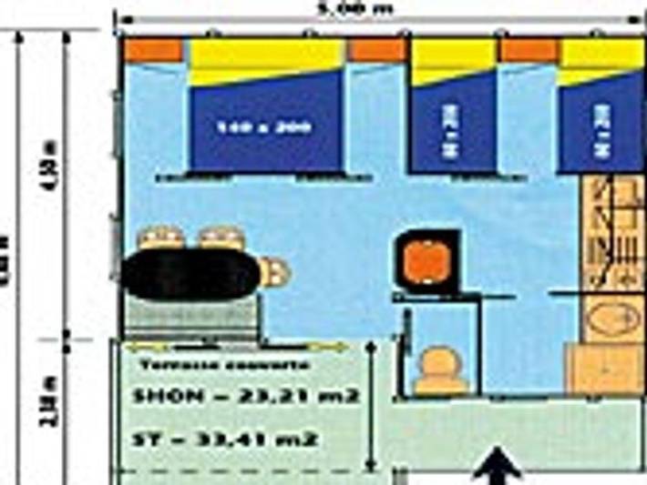 Gîte pour 5 personnes, avec balcon à Chille - 3