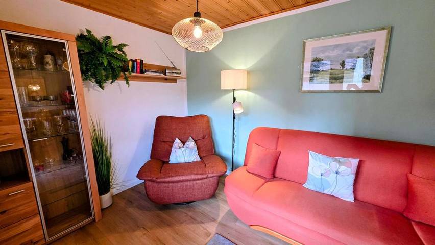 Ferienwohnung für 3 Personen, mit Balkon und Terrasse sowie Garten und Ausblick in Gößweinstein