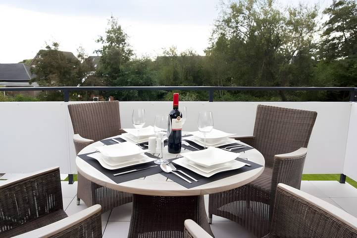 Ferienwohnung für 4 Personen, mit Balkon und Sauna auf Borkum