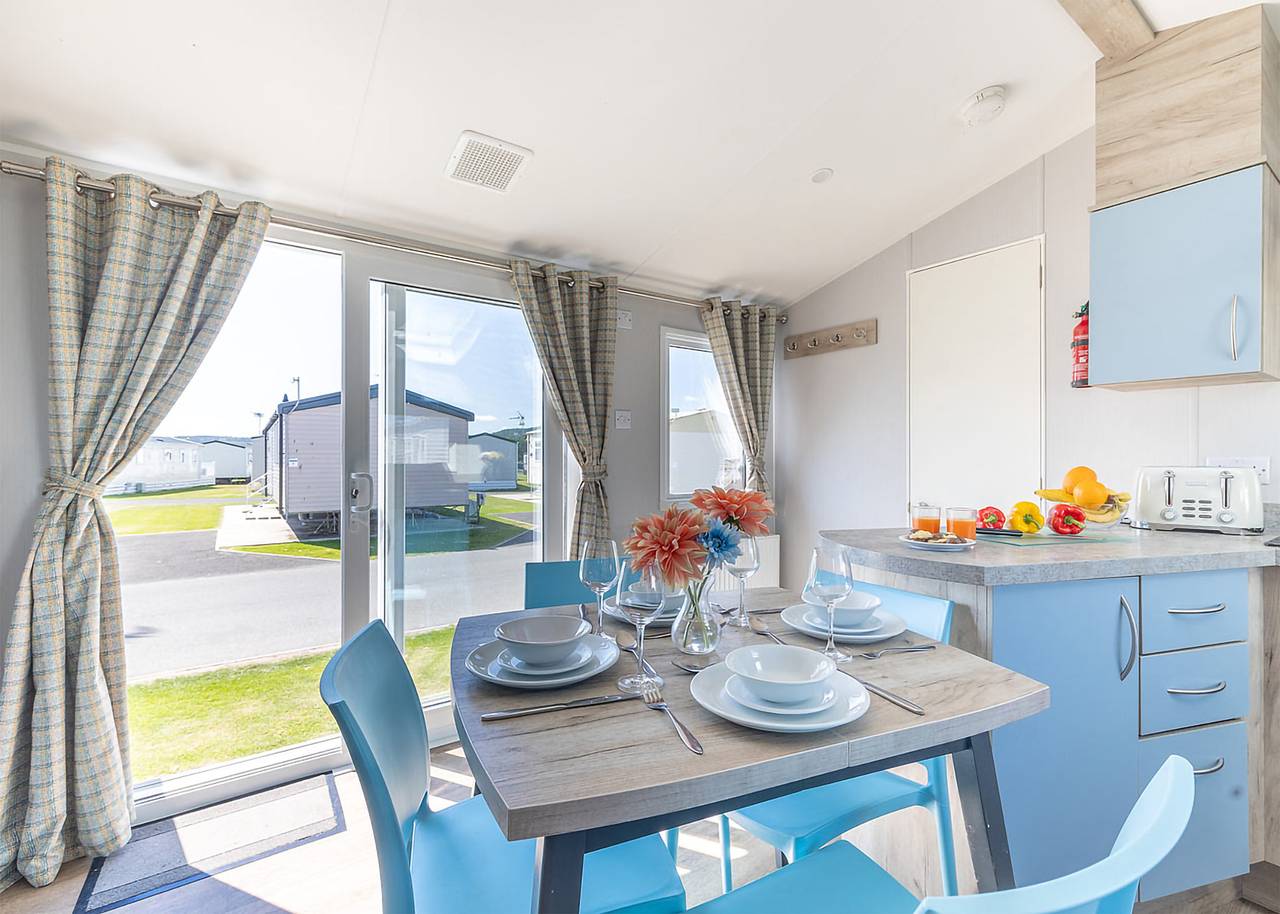 Gold Caravan with parking in Cornwall