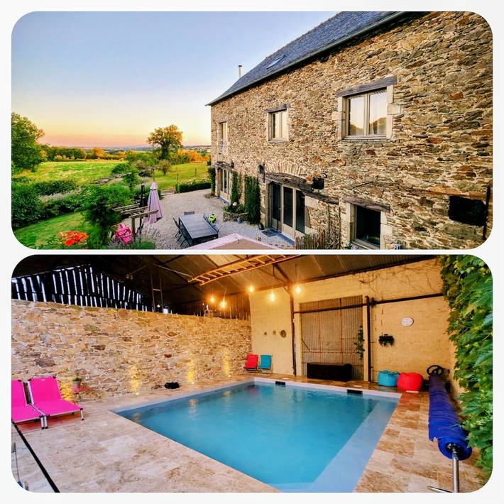 Gîte pour 3 personnes, avec Jardin et Piscine dans l' Aveyron
