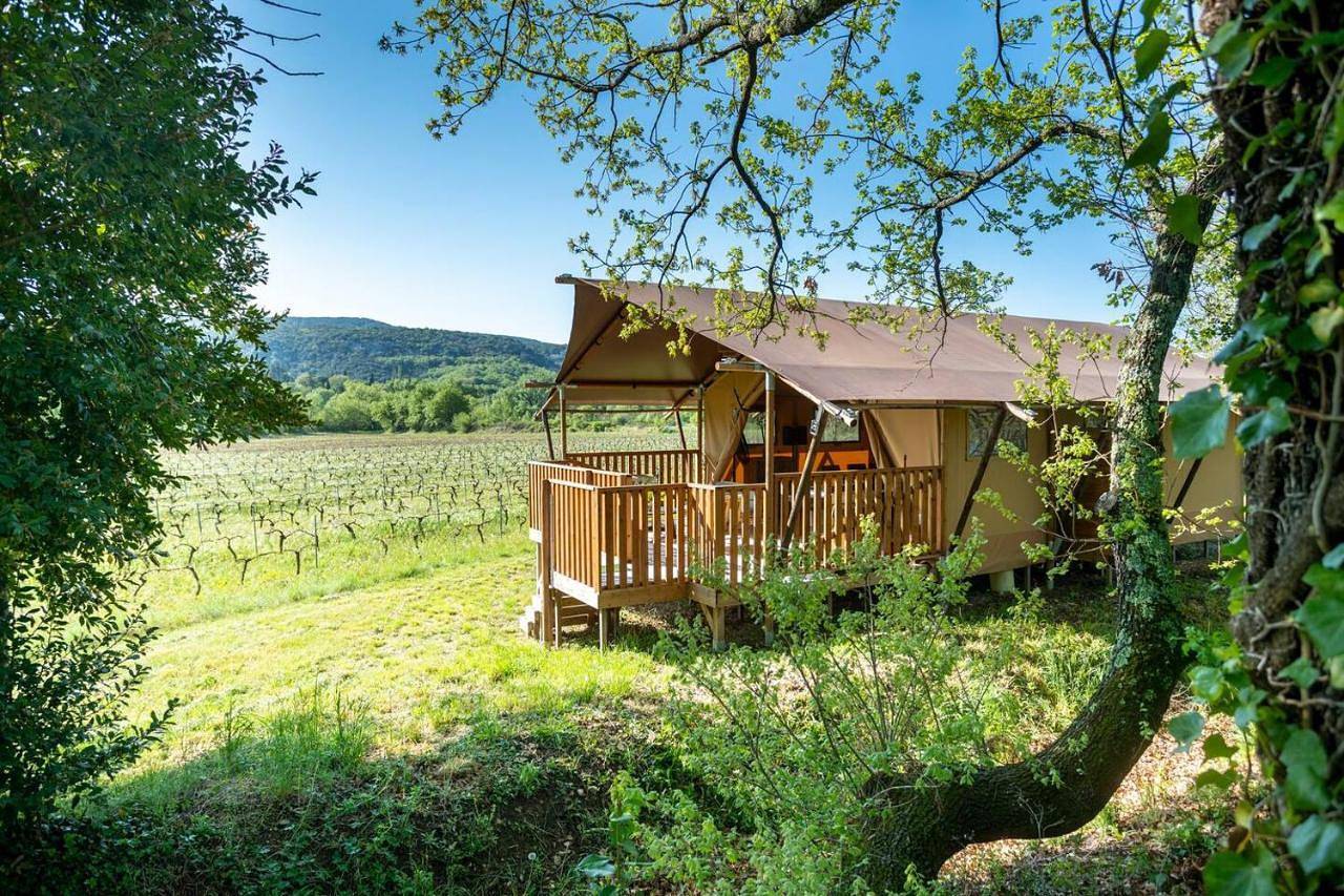 Camping et Lodges de Coucouzac in Lagorce, Ardèche