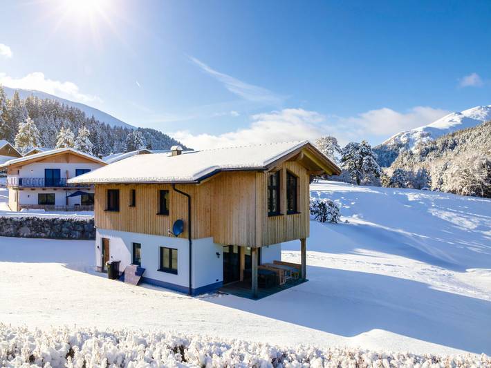 Ferienhaus für 6 Personen, mit Balkon und Terrasse sowie Garten und Sauna in Obermöschach