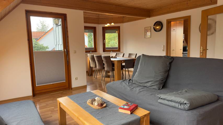 Ferienwohnung für 6 Personen, mit Balkon im Steigerwald