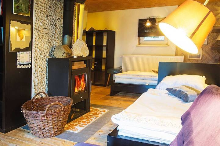 Blockhütte für 6 Personen, mit Sauna und Garten, mit Haustier in Marienberg - 3