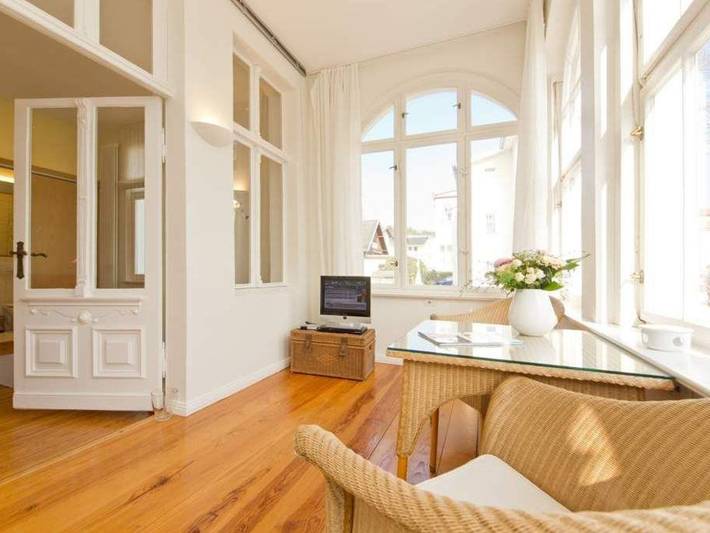Ferienwohnung für 2 Personen, mit Balkon und Terrasse sowie Garten in Bansin