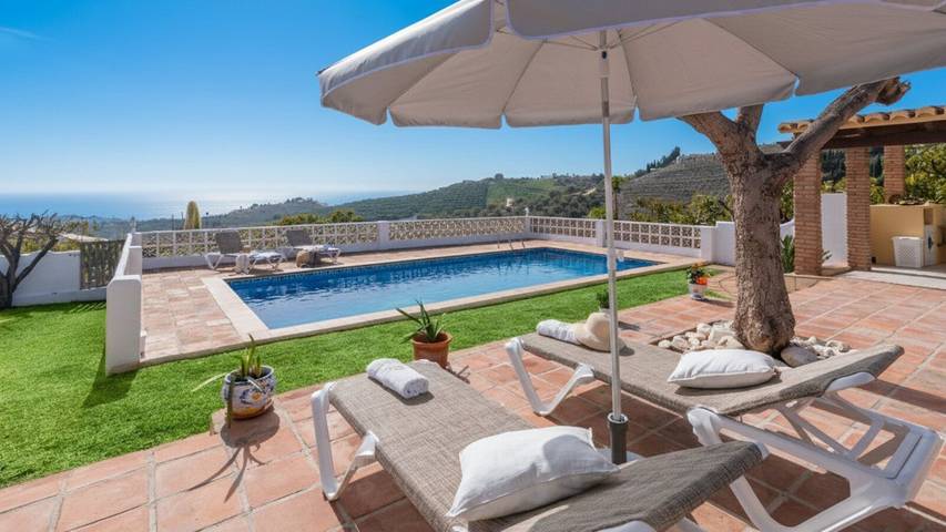 Villa voor 4 personen, met zwembad en balkon/terras in Frigiliana