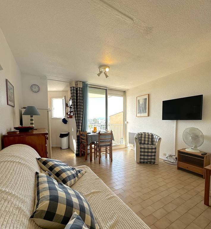 Studio für 3 Personen, mit Balkon/Terrasse und Terrasse in Le Barcarès - 4