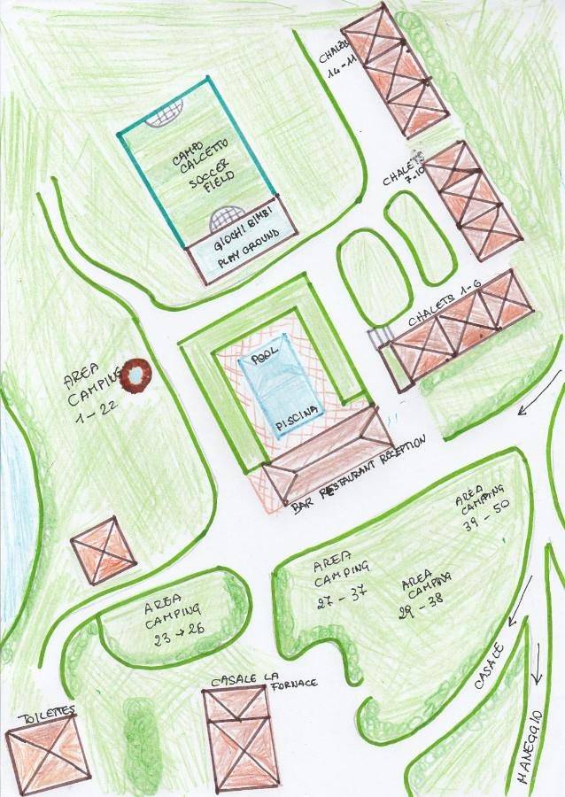 Rio Verde camping villaggio in Costacciaro, Umbria