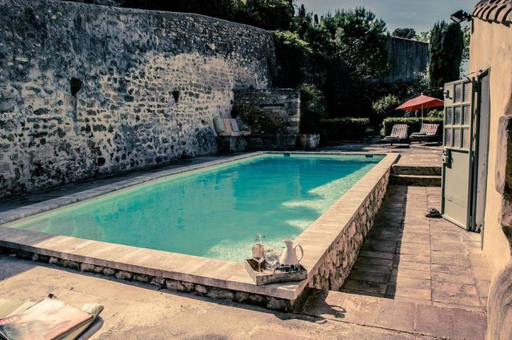 Maison de campagne pour 2 personnes, avec vue ainsi que jardin et piscine à Sommières - 4