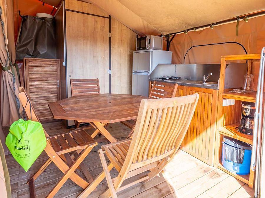 Camping Nature L'Airial - Tente en toile et en bois 5 personnes - Safari Tente 5 pers in Soustons, Côte d’Argent