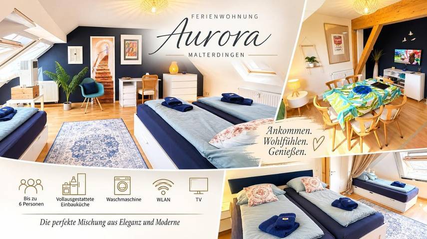 Ferienwohnung für 6 Personen, mit Terrasse und Ausblick