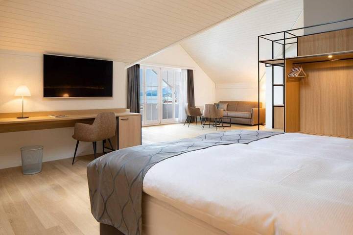 Hotel für 2 Personen, mit Balkon und Terrasse sowie Garten und Seeblick in Nidwalden - 2