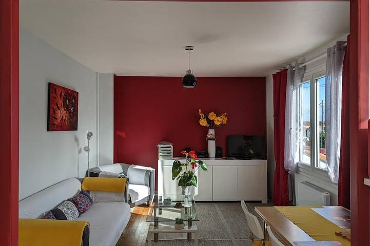 Appartement de vacances pour 4 personnes, avec jardin