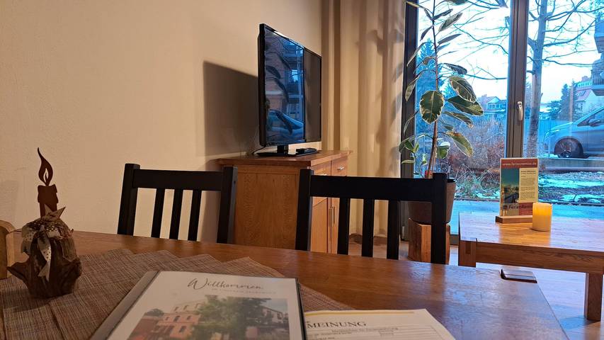 Appartement de vacances pour 4 personnes, avec Balcon et Terrasse ainsi que Jardin et Vue sur le lac