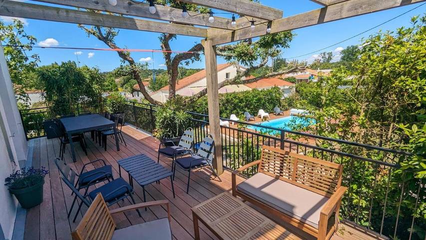 Villa pour 10 personnes, avec jardin et piscine à Saint-Palais-sur-Mer