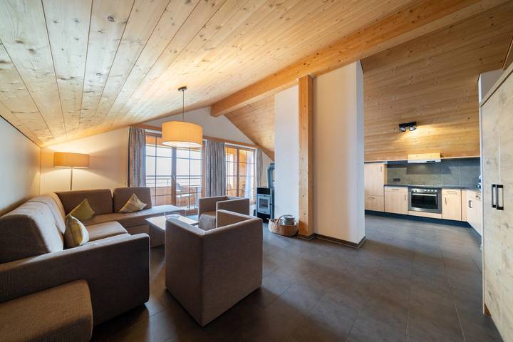 Bungalow für 6 Personen, mit Balkon/Terrasse und Terrasse sowie Sauna im Brandnertal